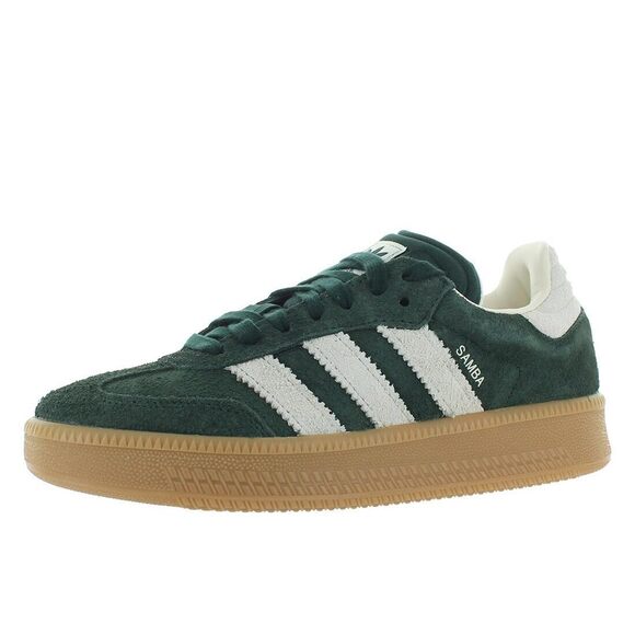 adidas Unisex Samba XLG Shadow greenChalk White/Gum 3 8 US
